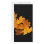 Maple leaves photo card template