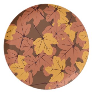 Maple Leaves Plate