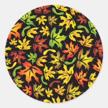 maple leaves sticker