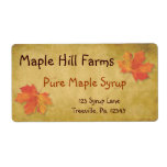 Maple Syrup Label