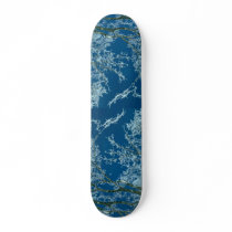 Maple trees covered with hoar-frost custom skate board