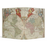 Mappe Monde ou Description du Globe Terrestre &amp; Aq 3 Ring Binders