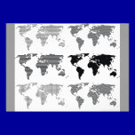 Maps world continents styles designs patterns invitations