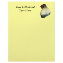 Mapuche Huastec Rooster Customized Letterhead