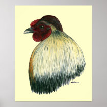 Mapuche Huastec Rooster Print