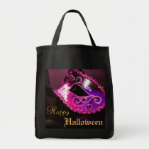 Maquerade Mask Pink Halloween Treat Tote Bag