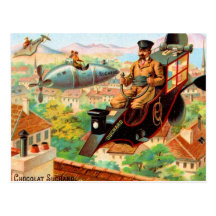 Máquinas de vuelo de Chocolat Suchard del francés  Tarjetas Postales