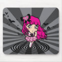 Mara Chibi Pink mousepads by ChristinasCanvas Mara Chibi Pink mousepads
