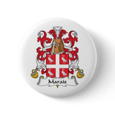 Marais Family Crest. Marais Family Crest Pin by