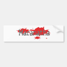 Maranatha 3 gris taches rouges bumper sticker