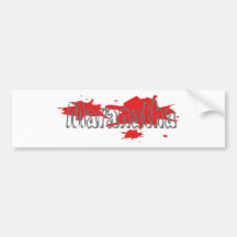 Maranatha 5 gris taches rouges bumper sticker