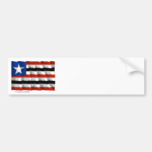 Maranhão, bandera que agita del Brasil Etiqueta De Parachoque