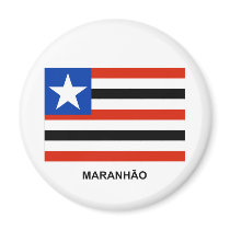 Maranhão, Brazil Flag Fridge Magnet