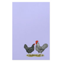 Marans:  Cuckoo Pair Personalized Stationery