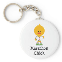Marathon Chick Peace Love 26.2 Keychain keychains