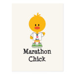 Marathon Chick Peace Love 26.2 Postcard