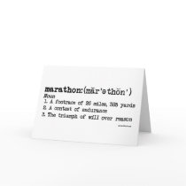 Marathon Definition Good Luck Cards