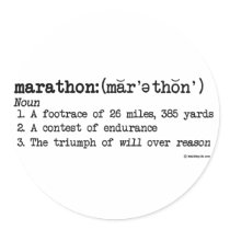 Marathon Defnition Stickers