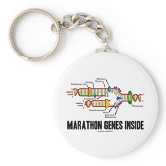 Marathon Genes Inside (DNA Replication) keychain