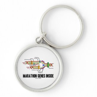 Marathon Genes Inside (DNA Replication) keychain