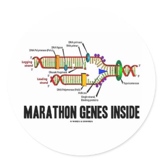 Marathon Genes Inside (DNA Replication) sticker