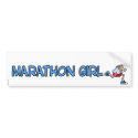 marathon girl bumper stickers by cfkaatje marathon girl bumper stickers