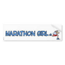 marathon girl bumper stickers