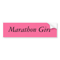 Marathon Girl bumper stickers