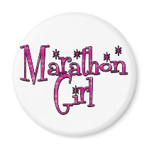 Marathon Girl Fridge Magnet