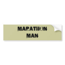 MARATHON MAN bumper stickers