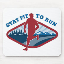 Marathon road runner jogger cross country mousepads