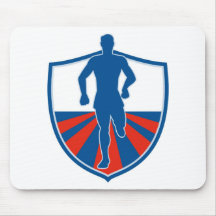 Marathon road runner jogger fitness mousepads