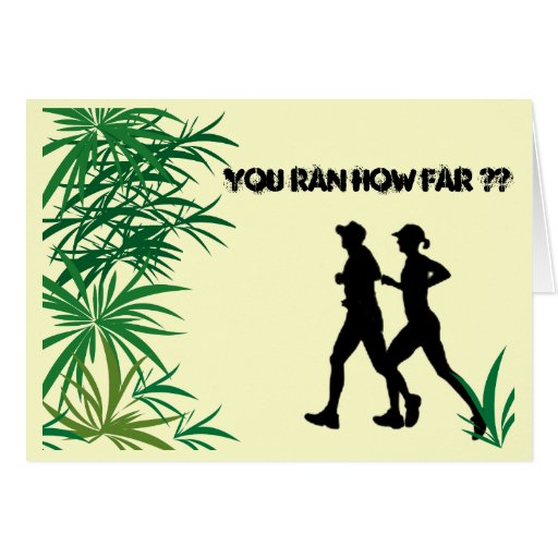 Marathon Runner Card Zazzle