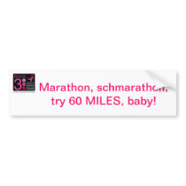 Marathon Schmarathon bumper sticker