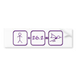 Marathon Superhero Bumper Stickers