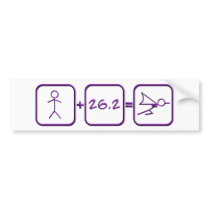 Marathon Superhero bumper stickers