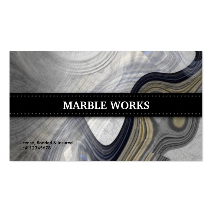 Marble Abstract Kitchen Remodeling Business Card Template On Popscreen