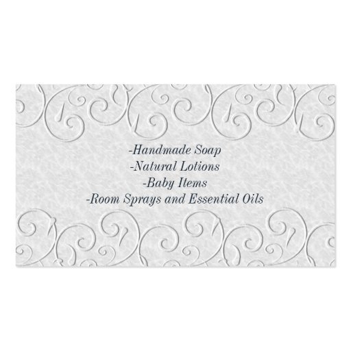 Marble Business Card (back side)