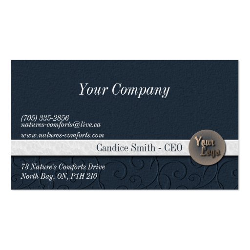Marble Business Card (front side)