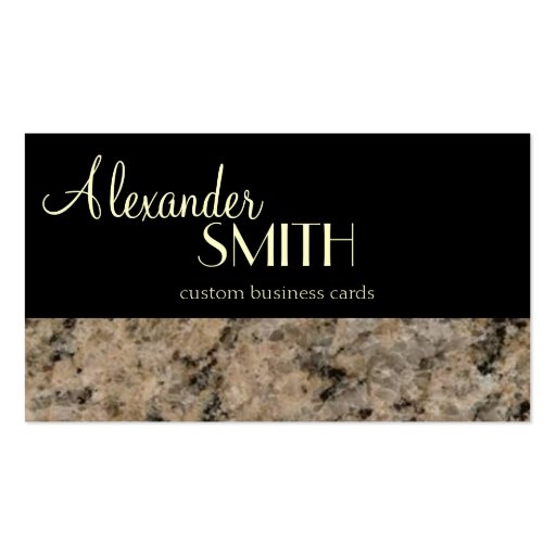 Marble Business Card Template (front side)