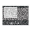 Marble Graduation Announcement postcards