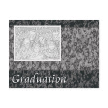 Marble Graduation Announcement postcards