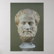 Marble head of Aristotle Poster