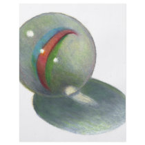 MARBLE IN COLOR PENCIL: REALISM ART FLYERS