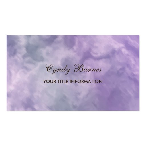 Marble Pattern Business Card (front side)