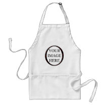 Marble Red Circle Frame Template aprons