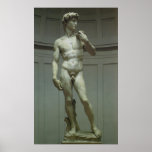 Marble Statue of David by Michelangelo Print