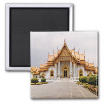 Marble Temple of Gold over Khmer Lion Magnet at Zazzle