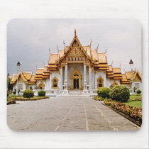 Marble Temple of Gold over Khmer Lion Mousepad at Zazzle