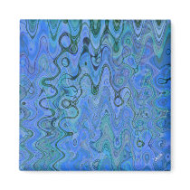 Marbled Blue Waters Magnet